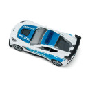 Coche de policía de juguete Chevrolet Corvette ZR1 en miniatura de metal y plástico