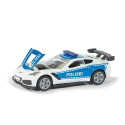 Coche de policía de juguete Chevrolet Corvette ZR1 en miniatura de metal y plástico
