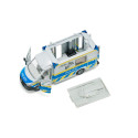 Furgoneta de juguete Mercedes Sprinter de policía a escala 1:50 en metal y plástico con puertas abatibles.