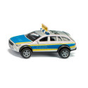 Coche de policía de juguete Mercedes-Benz Clase E Todo Terreno 4x4 a escala 1:50 con puertas abatibles.