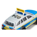 Coche de policía de juguete Mercedes-Benz Clase E Todo Terreno 4x4 a escala 1:50 con puertas abatibles.