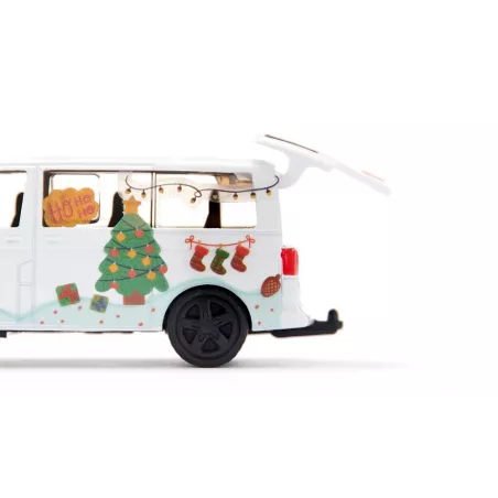 Juguete miniatura VW T5 Muñeco de nieve de metal y plástico con acoplamiento
