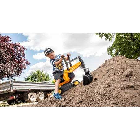 Excavadora de juguete rollyDigger JCB de Rolly Toys con brazo articulado funcional para niños.