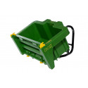 Remolque de juguete rollyBox para tractores de pedal infantiles, apto para niños de 3 a 10 años.