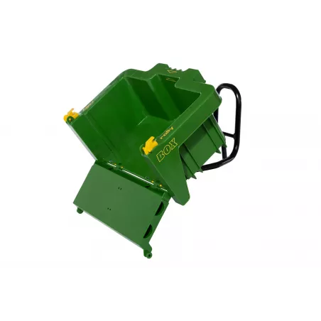 Remolque de juguete rollyBox para tractores de pedal infantiles, apto para niños de 3 a 10 años.
