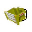 Remolque de juguete rollyBox Claas verde con bandeja basculante para tractor de pedales Rolly Toys.