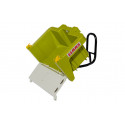 Remolque de juguete rollyBox Claas verde con bandeja basculante para tractor de pedales Rolly Toys.