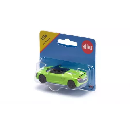Coche de juguete Audi R8 Spyder en miniatura de metal y plástico