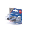 Coche de juguete McLaren Senna en miniatura de metal y plástico con detalles realistas.