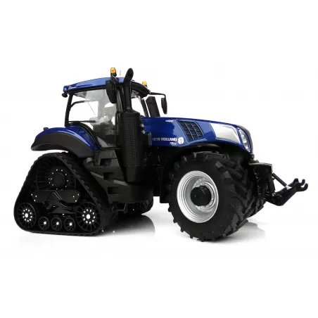 Réplica metálica a escala 1:32 del tractor New Holland T8.435 Blue Power con sistema de orugas SmartTrax.