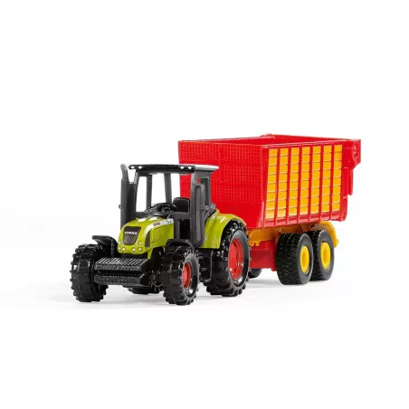 Tractor John Deere con remolque en Blister