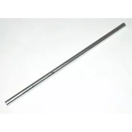 Eje trasero galvanizado de acero 10x290 mm para coche de pedales Rolly Toys.