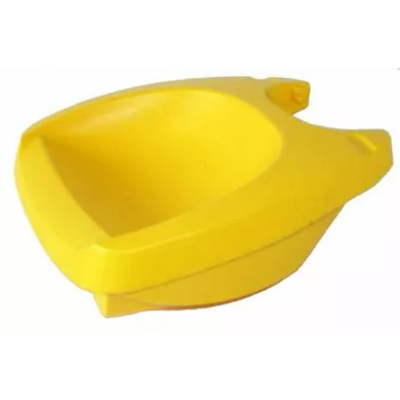 Tazón dumper de plástico resistente para tractor de juguete Minitrac, ideal para transportar arena en el jardín.
