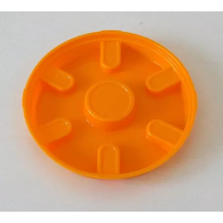 Cubre ruedas amarillo de plástico para tractor infantil rollyMinitrac JCB.