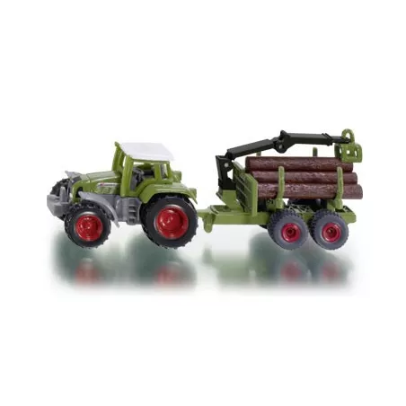 Tractor Fendt con remolque forestal - Blister