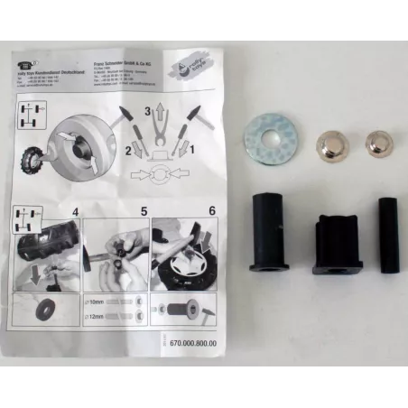 Conjunto de rueda de montaje original Rolly Toys para repuesto de vehículo de juguete.