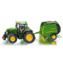 Tractor John Deere con rotoempacadora - Blister