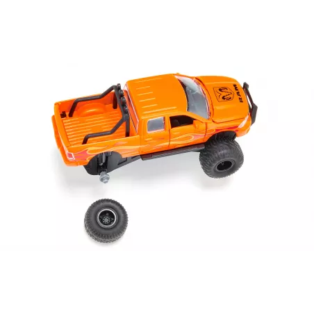 Camioneta de juguete RAM 1500 escala 1:50 con llantas de globo y puertas operables