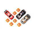 Set de regalo de coches de carrera de juguete en metal y plástico resistente