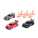 Set de regalo de coches de carrera de juguete en metal y plástico resistente
