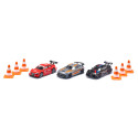 Set de regalo de coches de carrera de juguete en metal y plástico resistente