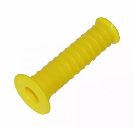Mango de repuesto amarillo de 12 mm de goma para tractor de juguete Rolly Toys.