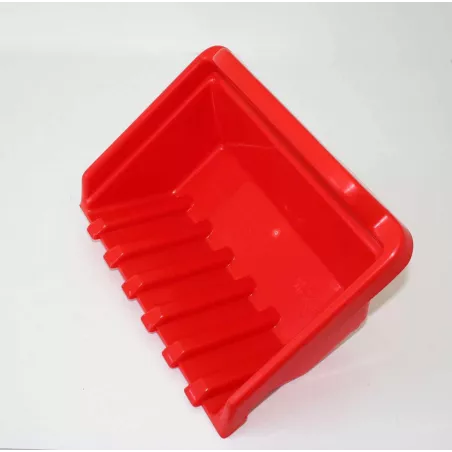 Basculante rollyKid rojo de Rolly Toys, accesorio de remolque para tractor de pedales infantil.