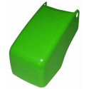 Capota rollyKids verde de plástico resistente para tractor de pedales infantil.