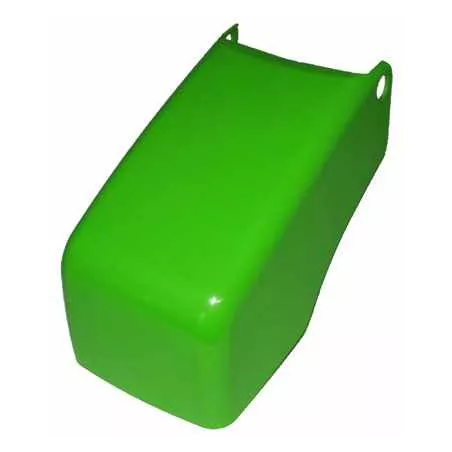 Capota rollyKids verde de plástico resistente para tractor de pedales infantil.