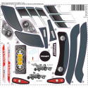 Set de adhesivos oficiales para tractor de juguete rollyKid Fendt