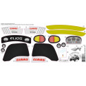 Kit de adhesivos Claas Elios 230 de alta resistencia para tractor de juguete Rolly Toys.