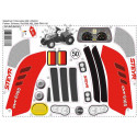 Set de adhesivos oficiales para tractor infantil rollyKid Steyr 6165 CVT