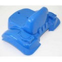 Guardabarros azul de plástico resistente para tractor de pedales rollyKid