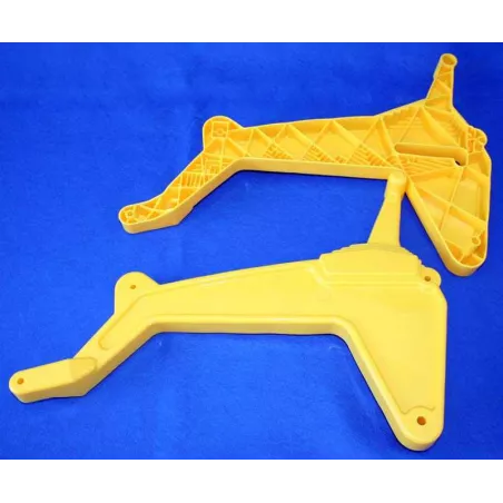 Cargador frontal rollyKid amarillo, accesorio de pala para tractor de pedales infantil.