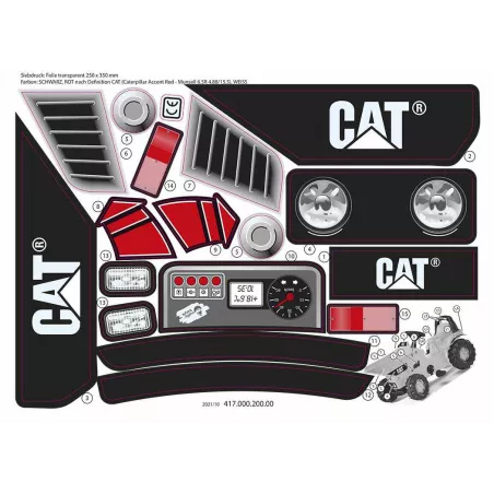 Pegatina Kid Dumper Cat | Adhesivos decorativos maquinaria