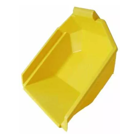 Cuenco volquete amarillo Rolly Toys para tractor de juguete, ideal para transportar arena y jugar al aire libre.