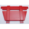 Parrilla delantera y trasera rojo magma de repuesto para tractor de juguete Rolly Toys.
