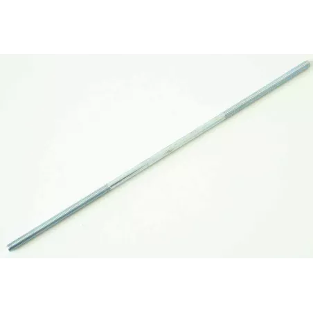 Eje roscado galvanizado 8x345 para tractor de pedales infantil, recambio metálico de alta resistencia.