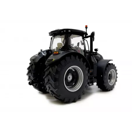Réplica a escala 1:32 del tractor Case IH Optum 300 CVX Black Edition en metal negro mate para coleccionistas.