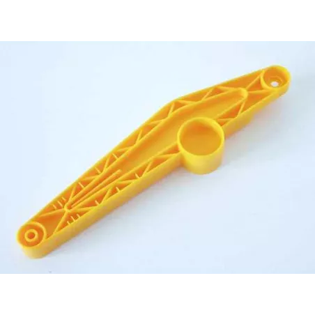 Brazo de paleta amarillo Rolly Toys, accesorio de plástico resistente para tractor de pedales infantil.