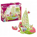 Barco de flores mágico de Sera de Schleich Bayala con unicornio y ardilla voladora.