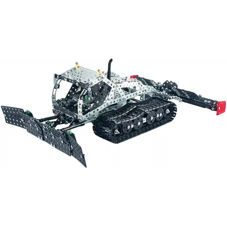 Maqueta metálica detallada del pisanieves Prinoth Leitwolf a escala 1:16 para coleccionistas de modelismo.