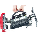 Maqueta metálica detallada del pisanieves Prinoth Leitwolf a escala 1:16 para coleccionistas de modelismo.