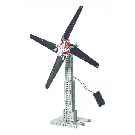 Molinete metálico inalámbrico con batería y luz LED integrada para trabajos de precisión.