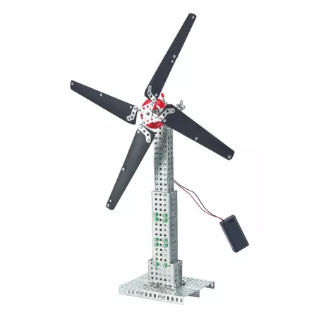 Molinete metálico inalámbrico con batería y luz LED integrada para trabajos de precisión.