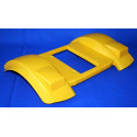 Guardabarros amarillo original de repuesto para tractor de juguete rollyFarmtrac JCB.
