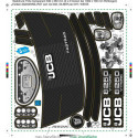 Set de adhesivos oficiales Rolly Toys para tractor de juguete JCB 8250