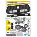 Set de pegatinas originales para tractor de juguete Rolly Junior John Deere