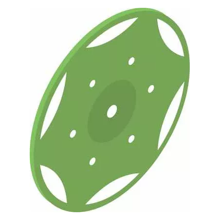Cubierta de rueda grande verde claro para tractor de juguete MB-Trac.