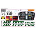 Adhesivo original MB Trac 1500 de Rolly Toys para tractor de juguete a pedales.